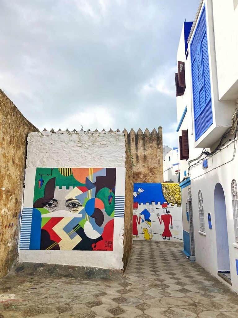Fresques du festival d'arts d'Asilah