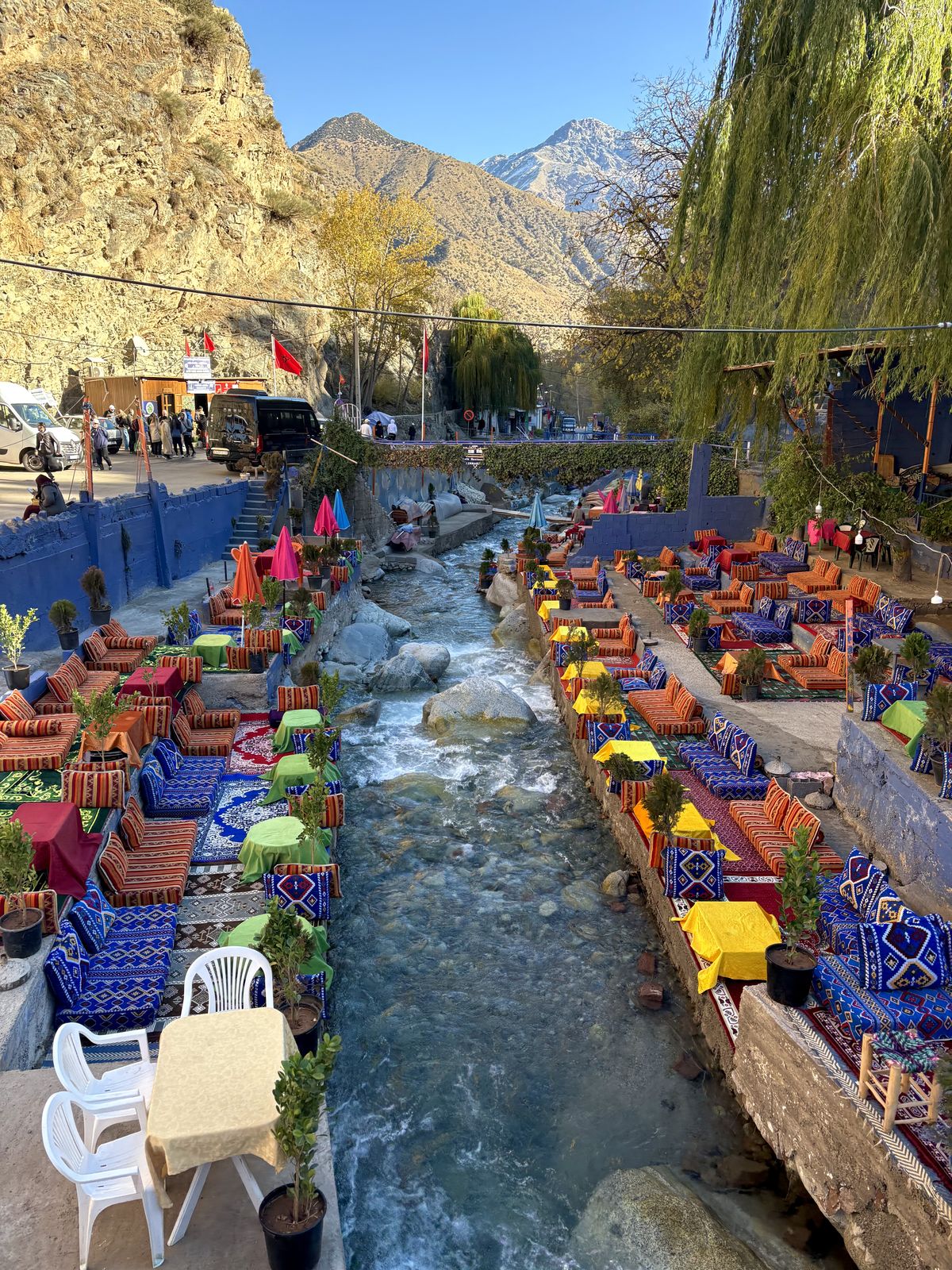 Vallée de l'Ourika — l'Atlas depuis Marrakech