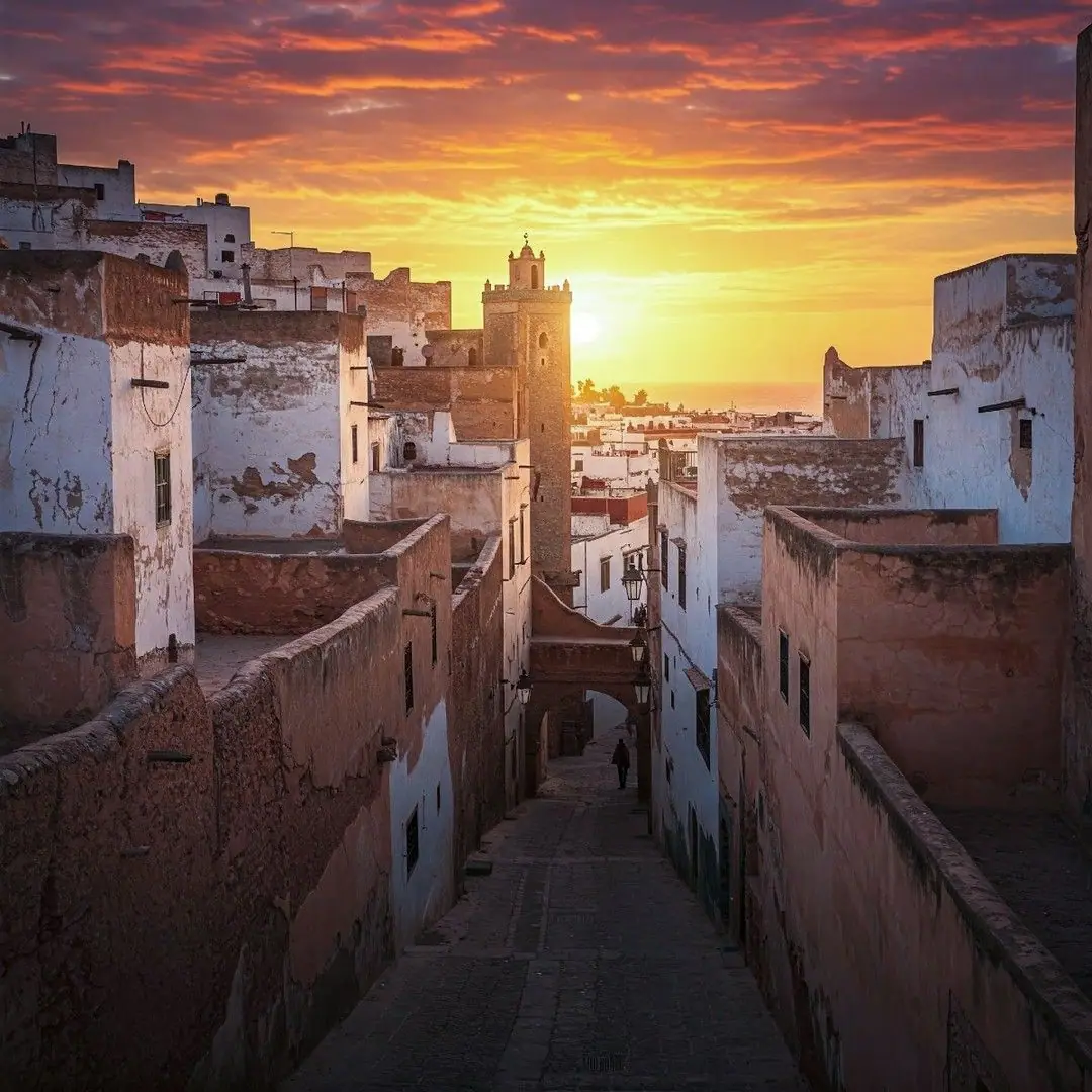 Kasbah at golden hour