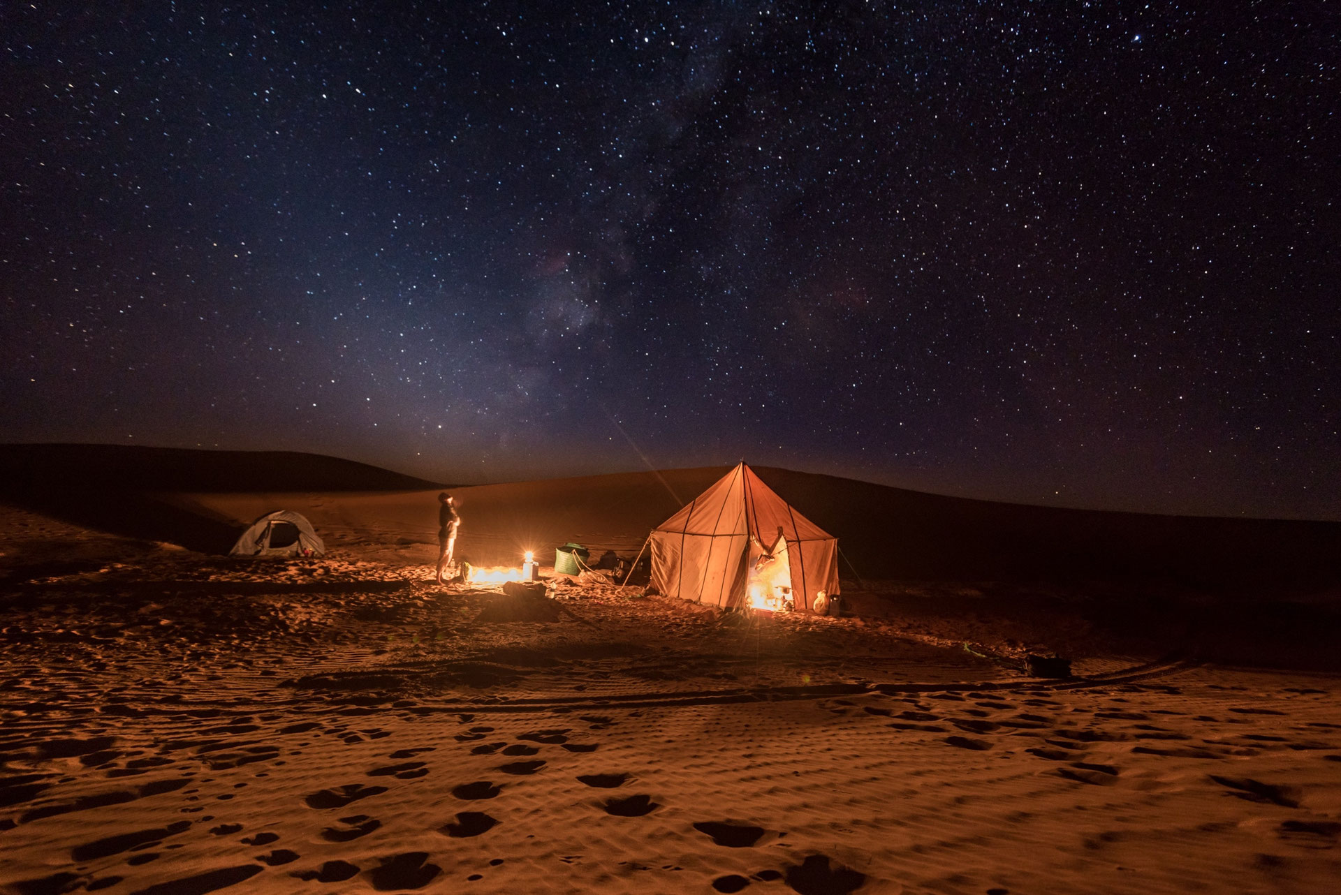 A night under Sahara stars