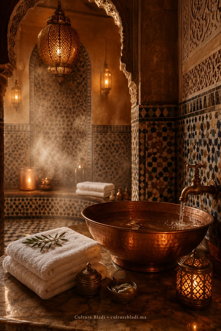 Traditional hammam ritual
